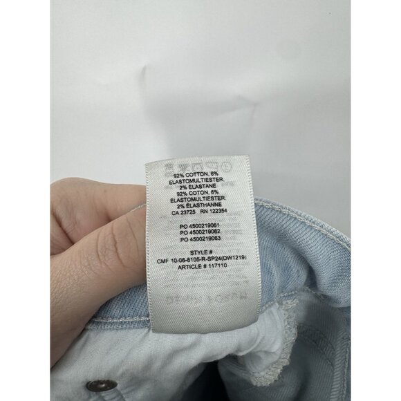 Denim Forum The Arlo High Rise Straight Jeans 28L Women's Size 26 Light Wash - Picture 6 of 12